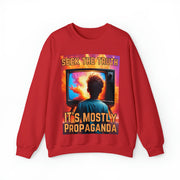 Seek the truth It's mostly propaganda Heavy Blend™ Crewneck Sweatshirt Unisex