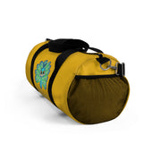 Stop peacocking me yellow duffel bag