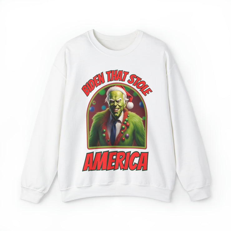 Biden that stole America Heavy Blend™ Crewneck Sweatshirt Unisex