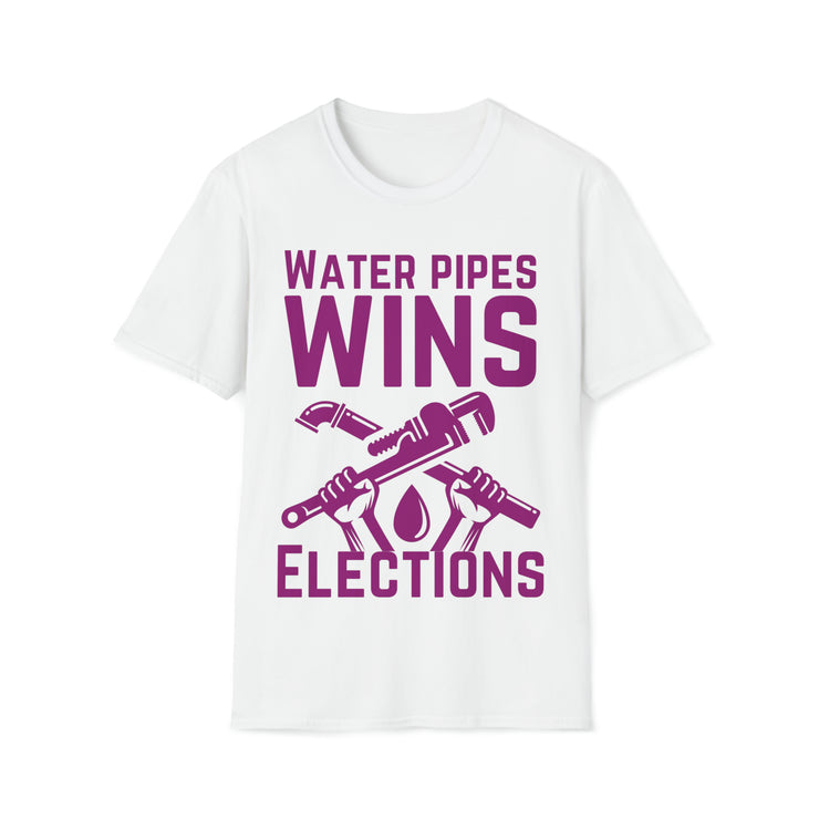 Water Pipes wins elections Unisex Softstyle T-Shirt