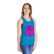 Stop Peacocking Me Purple Kid's Jersey Tank Top