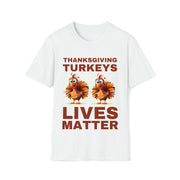 Thanksgiving turkeys Lives Matter Mustard or Red Brown Soft style T-Shirt