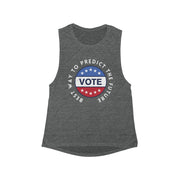 Best way to predict your future VOTE women's Flowy Scoop Muscle Tank