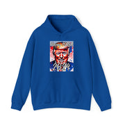 Happy Maga 2024 Flag Blue Heavy Blend™ Hooded Sweatshirt Unisex