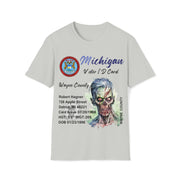 Registered Michigan Dead Voter ID Unisex Softstyle T-Shirt