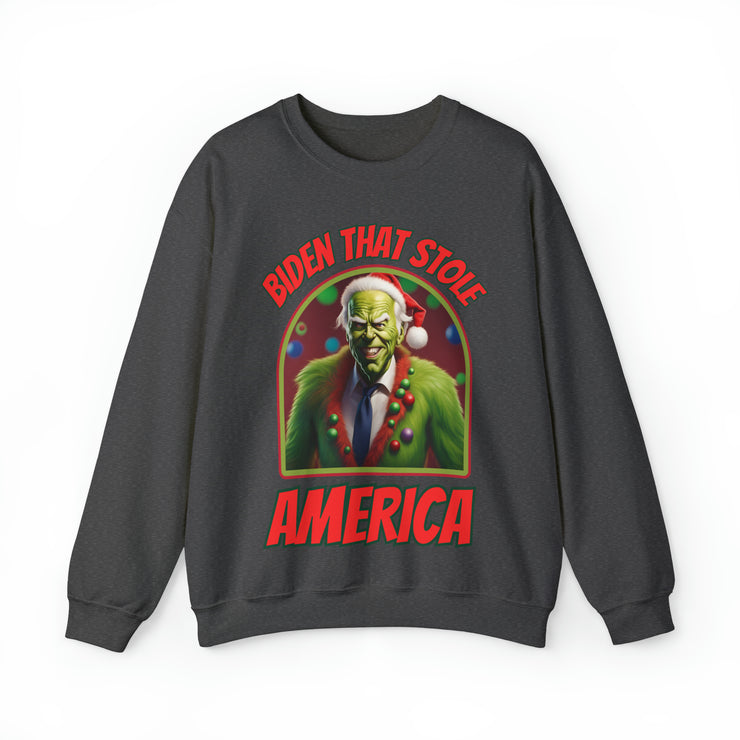 Biden that stole America Heavy Blend™ Crewneck Sweatshirt Unisex