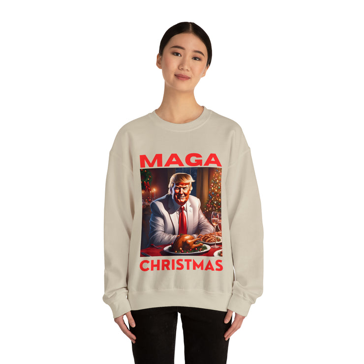 MAGA Christmas Red Heavy Blend™ Crewneck Sweatshirt Unisex