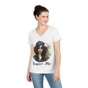 Inspire Me  ladies' V-Neck T-Shirt