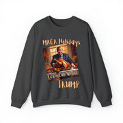 MAGA Holidays Let's talk about Trump Heavy Blend™ Crewneck Sweatshirt