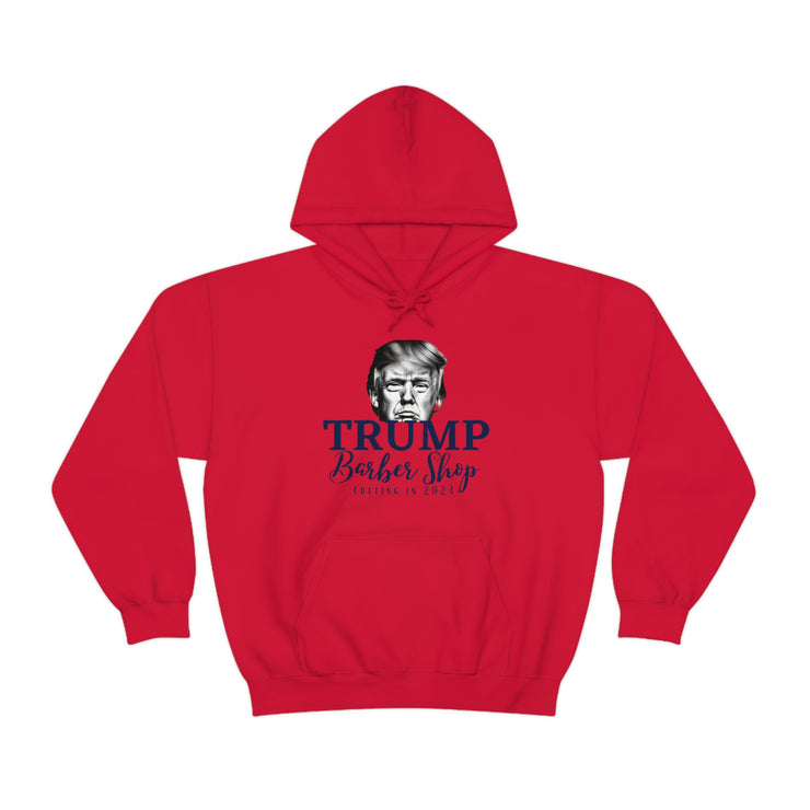 Trump Barber Shop Cutting in 2024 Heavy Blend™ Hooded Sweatshirt