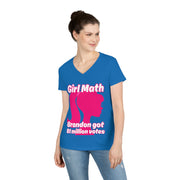 Girl Math Brandon got 81 million votes V-neck Women's tee