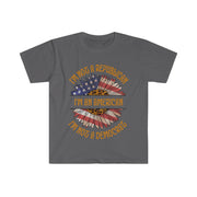 I'm not Republican I'm not a Democrat I'm an American Softstyle T-Shirt