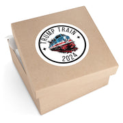 Trump Train 2024 Round Stickers, Indoor\Outdoor