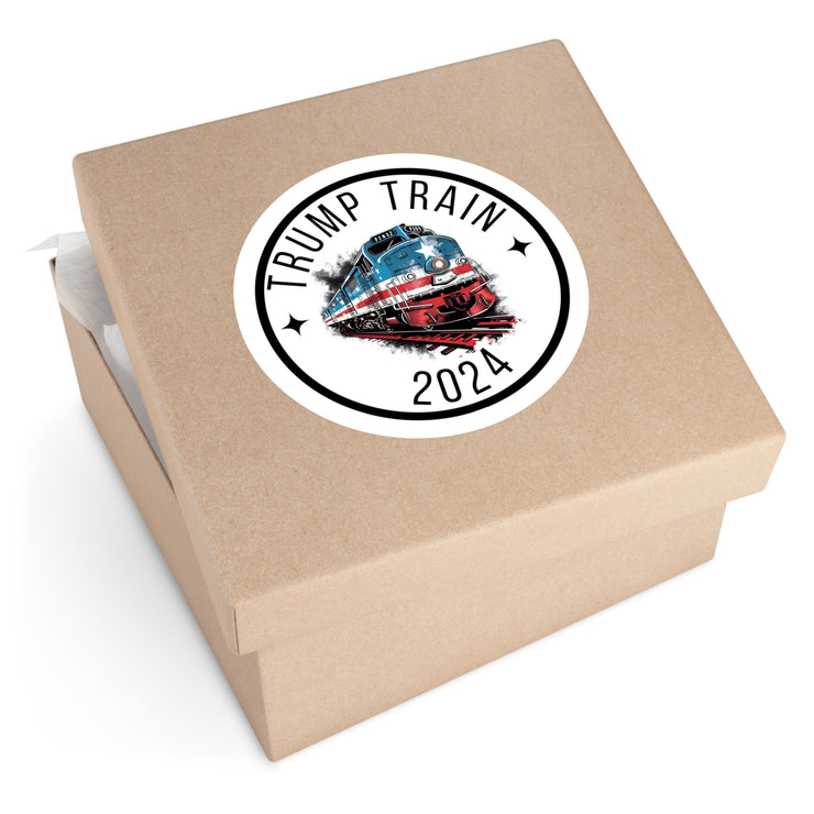 Trump Train 2024 Round Stickers, Indoor\Outdoor