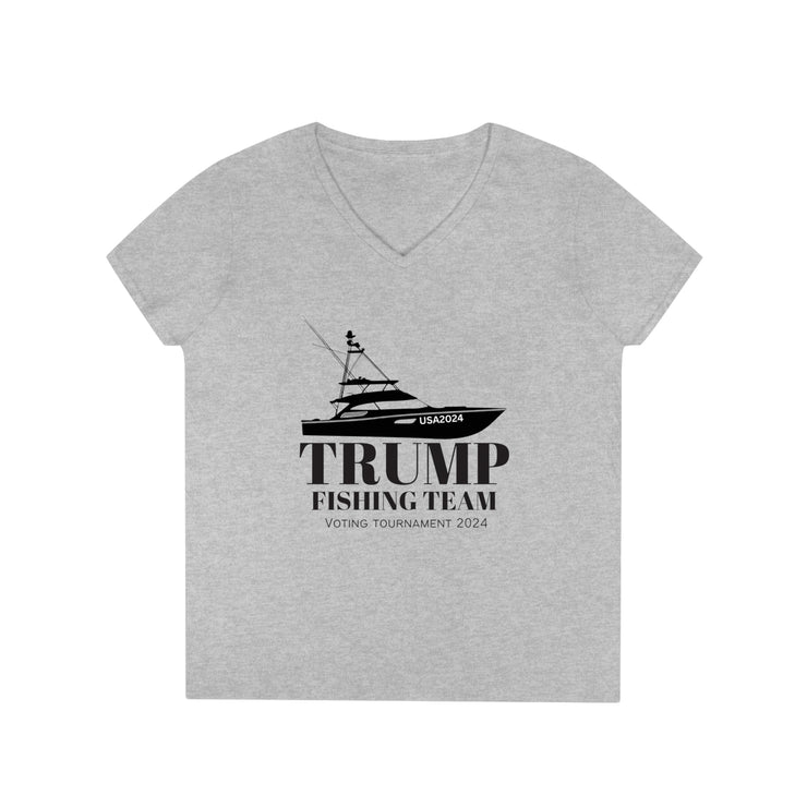 Trump Fishing Team VOTING TOURNAMENT 2024 V-Neck T-Shirt