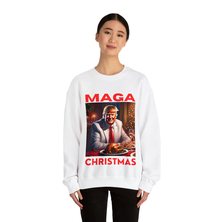 MAGA Christmas Red Heavy Blend™ Crewneck Sweatshirt Unisex