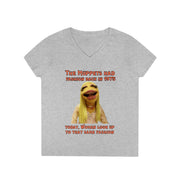 The Muppets had fashion back in 1975 V-neck Women's tee