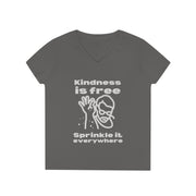 Kindness is free Sprinkle it everywhere V-Neck T-Shirt