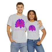 Stop Peacocking Me hot purple unisex Heavy Cotton Tee