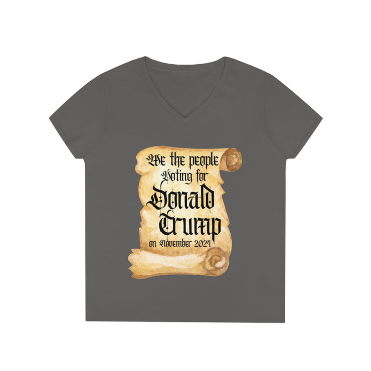 We the people voting for Donald Trump on November 2024 V-Neck T-Shirt