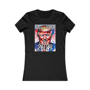 Happy MAGA 2024 Flag Blue Women's Favorite Tee