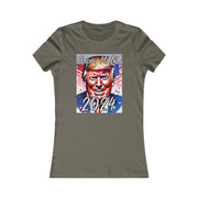 Happy MAGA 2024 Flag Blue Women's Favorite Tee