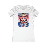 Happy MAGA 2024 Flag Blue Women's Favorite Tee