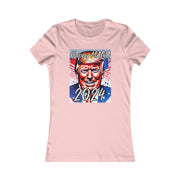 Happy MAGA 2024 Flag Blue Women's Favorite Tee