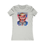 Happy MAGA 2024 Flag Blue Women's Favorite Tee