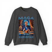 MAGA Hanukkah soft blue Heavy Blend™ Crewneck Sweatshirt Unisex