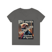 GAG Order prohibits Freedom of Speech V-neck Women's tee