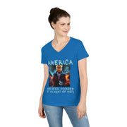 America has been invaded by an Army of Men blue V-Neck T-Shirt