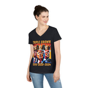 Triple Crown Winner V-neck Women's tee