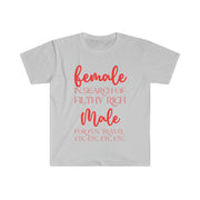 Female in search of filthy rich Male Unisex Softstyle T-Shirt