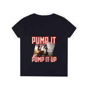 Pump it pump it up oil V-Neck T-Shirt