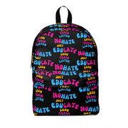 No hate just educate Unisex Classic Backpack