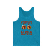 Thanksgiving Turkeys Lives Matter Jersey Tank