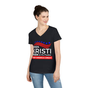 Kristi Noem for Vice President 2024 ladies' V-Neck T-Shirt