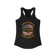 I'm an American, I'm not a Republican I'm not a Democrat women's Ideal Racerback Tank