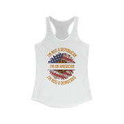 I'm an American, I'm not a Republican I'm not a Democrat women's Ideal Racerback Tank