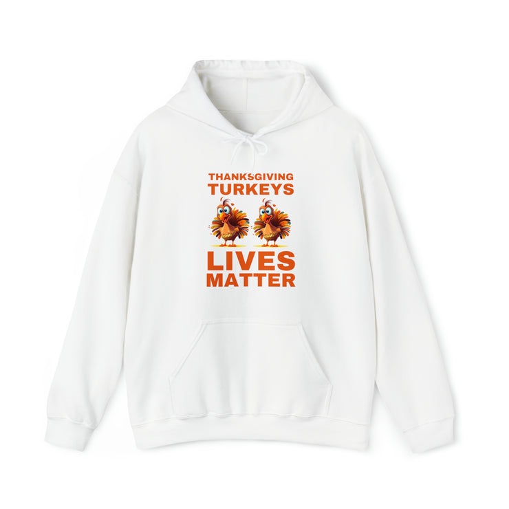 Thanksgiving Turkeys Lives Matter unisex Heavy Blend™ Hooded Sweatshirt