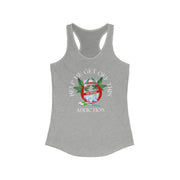 Help me get off this addiction drugs women's Ideal Racerback Tank