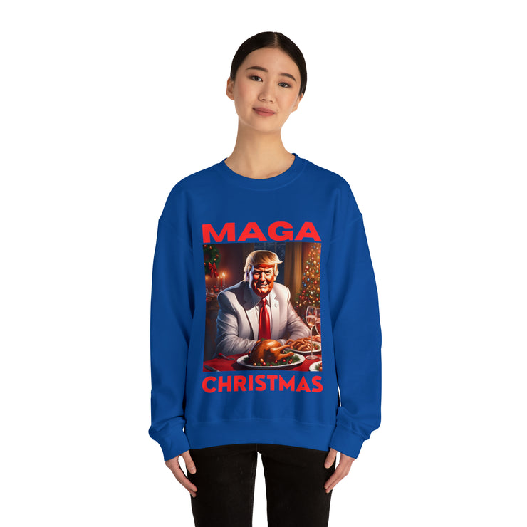 MAGA Christmas Red Heavy Blend™ Crewneck Sweatshirt Unisex