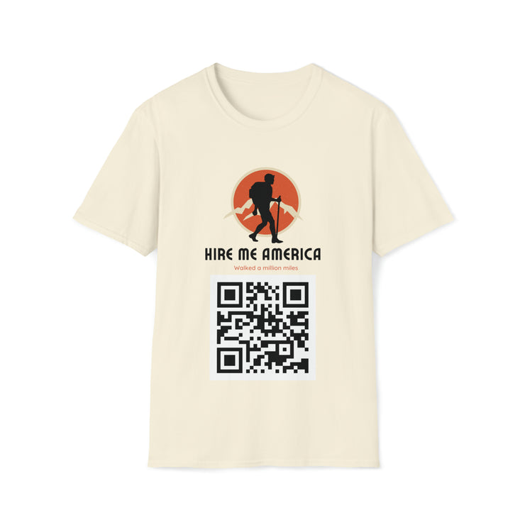 Hire Me America QR Soft style T-Shirt