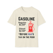 Gasoline before Biden Harris' tax on the poor Unisex Softstyle T-Shirt