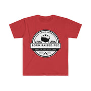 100% Prime American Born Raised Fed in the USA Unisex Softstyle T-Shirt