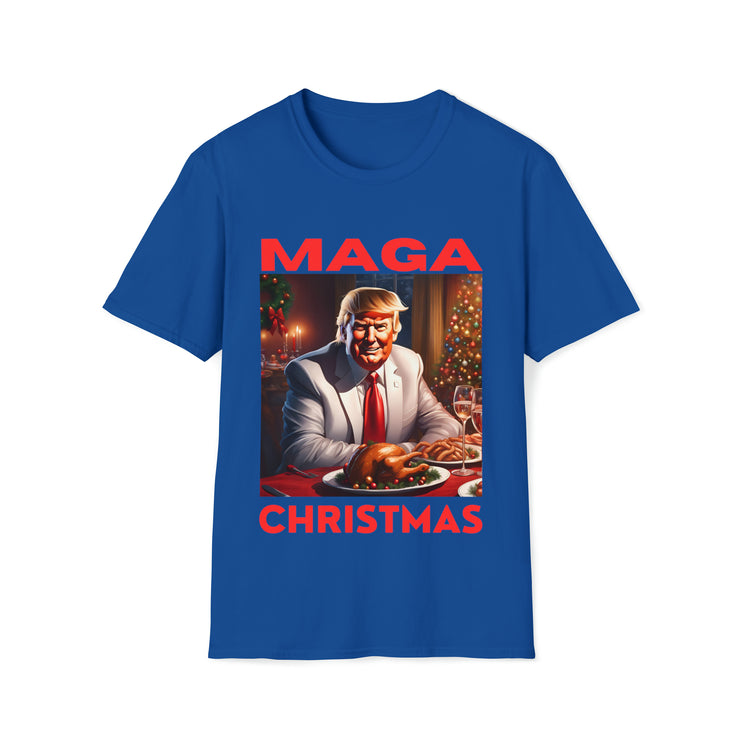 MAGA Christmas Red Soft style T-Shirt unisex