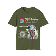 Registered Michigan Dead Voter ID Unisex Softstyle T-Shirt