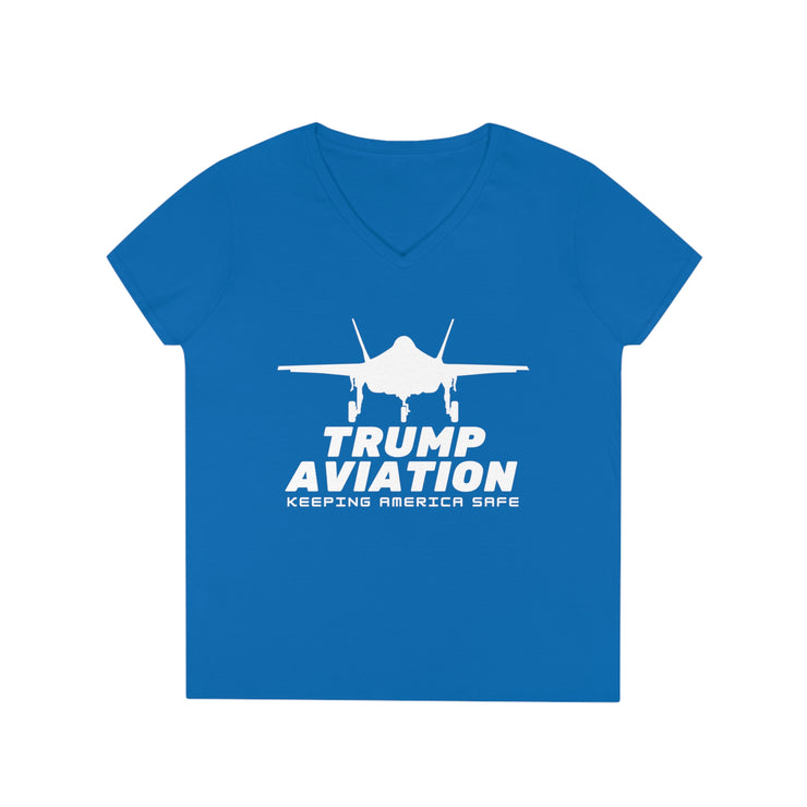 Trump Aviation Keeping America Safe V-Neck T-Shirt