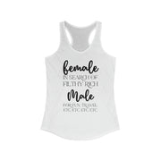 Female in search of filthy rich Male women's Ideal Racerback Tank